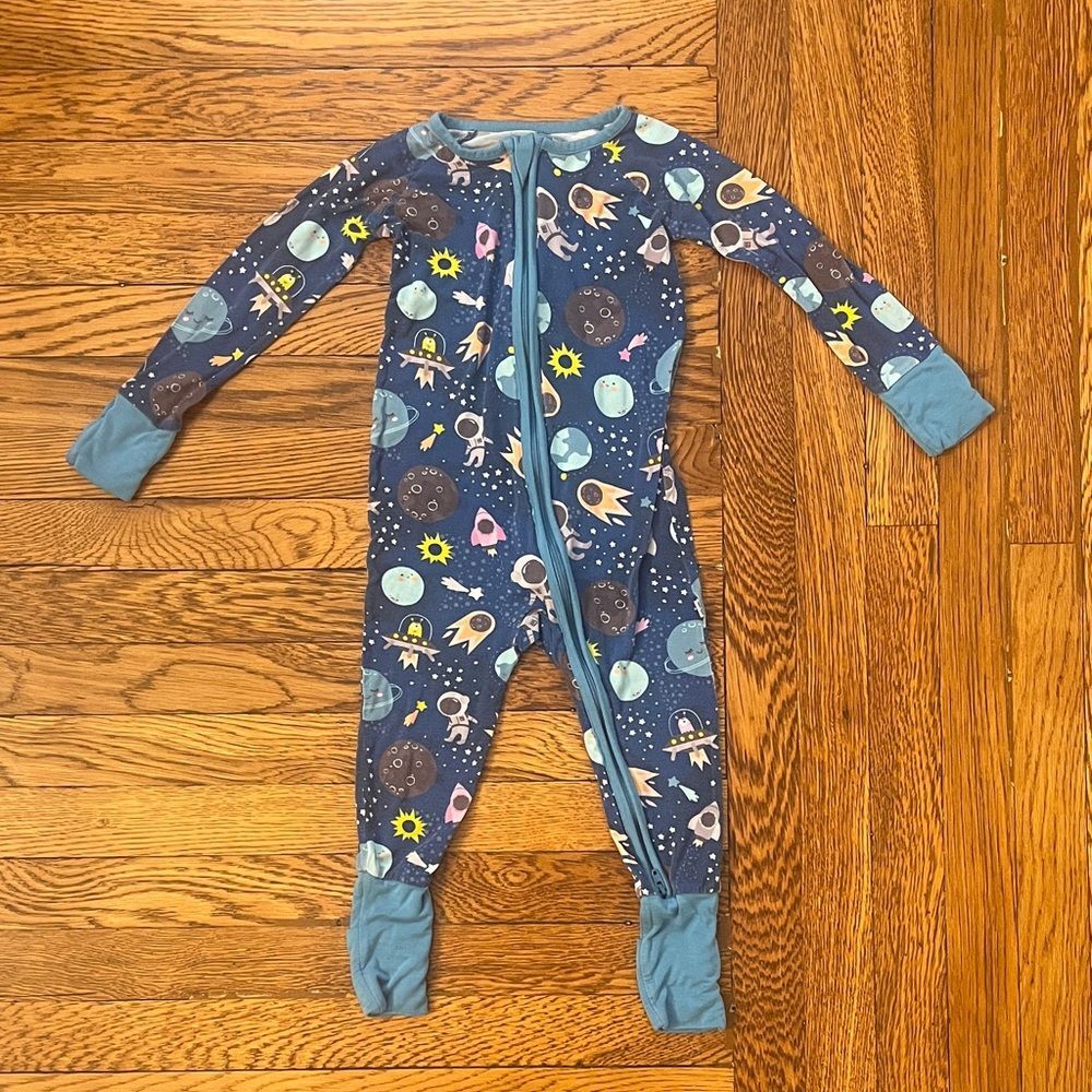 Little Sleepies Cosmic Space Explorer Kids Footie | 12-18 months